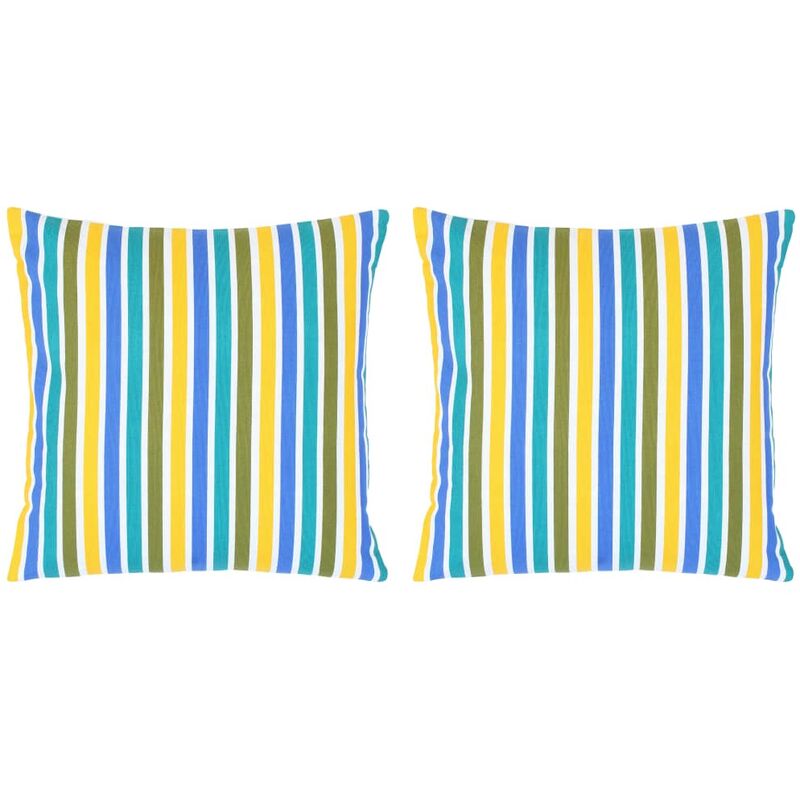 

vidaXL Cojines con estampado 2 unidades algodón multicolor 40x40 cm - Multicolor