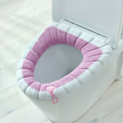 Cojines De Asiento De Inodoro Impermeables Universales MINKUROW Rosa