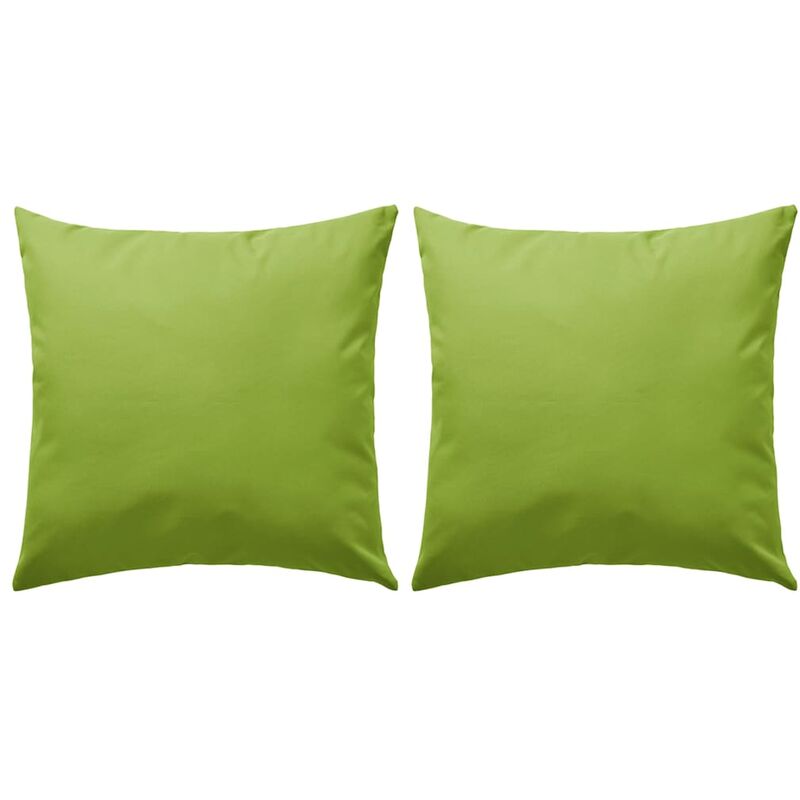 

Cojines de exterior 2 unidades 60x60 cm verde manzana