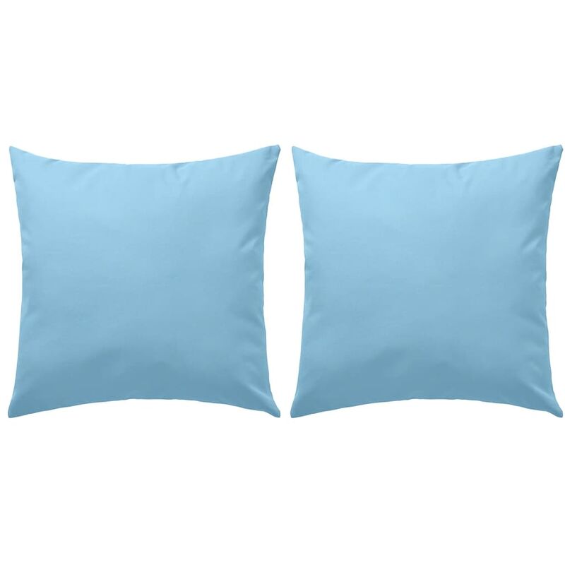 

Cojines de exterior 60x60 cm azul claro 2 unidades - Azul