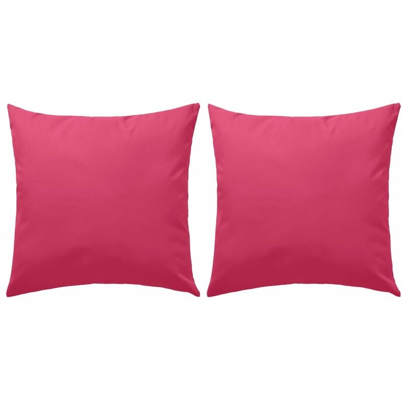 

vidaXL Cojines de exterior 60x60 cm rosa 2 unidades - Rosa