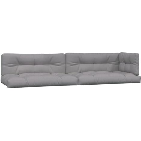 Cojines de muebles de paleta 5 pcs tela gris