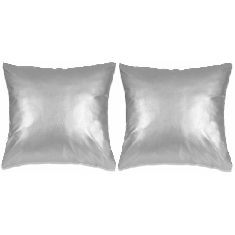 

Cojines de poliuretano 45x45 cm plateado 2 unidades