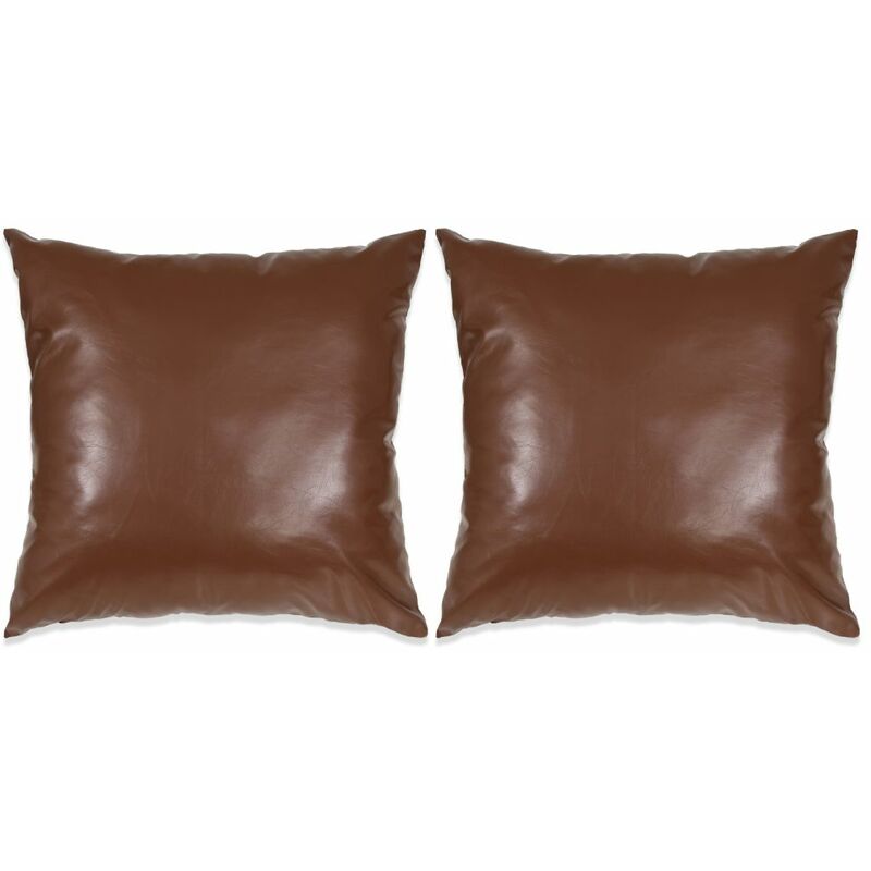 

Cojines de poliuretano marron 45x45 cm 2 unidades