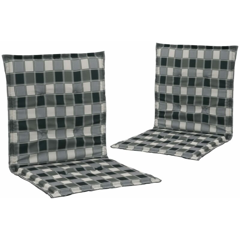 

Cojines de sillas de jardín 2 uds multicolor 100x50x3 cm