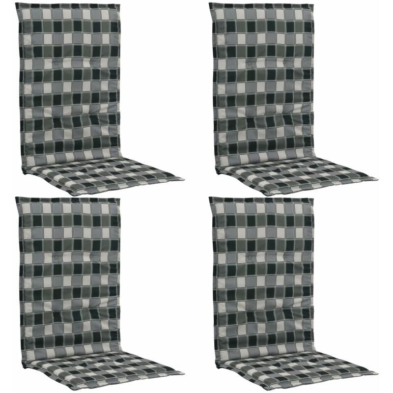 

Cojines de sillas jardín 4 uds estampado multicolor 120x50x3 cm