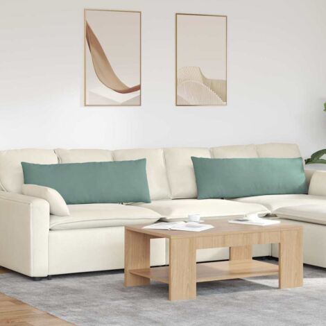 Cojines de sofá 2 pcs Verde Mar 120 x 40 cm Tela de pana