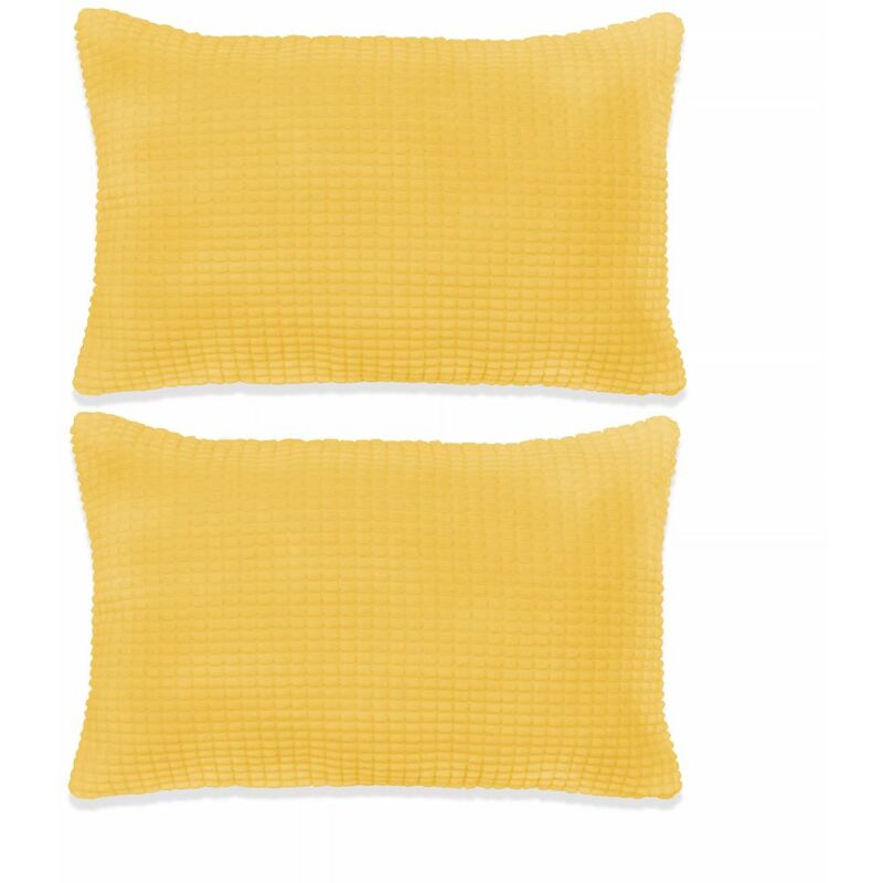 

Cojines de terciopelo 40x60 cm amarillo 2 unidades