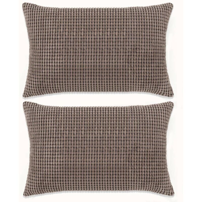 

Cojines de terciopelo 40x60 cm marrón 2 unidades - Marrón