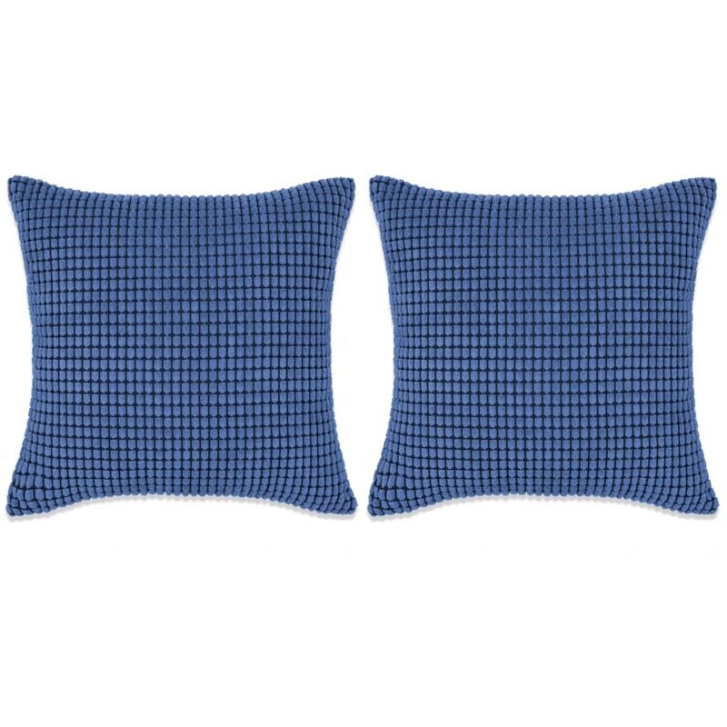 

vidaXL Cojines de terciopelo 45x45 cm azul 2 unidades - Azul