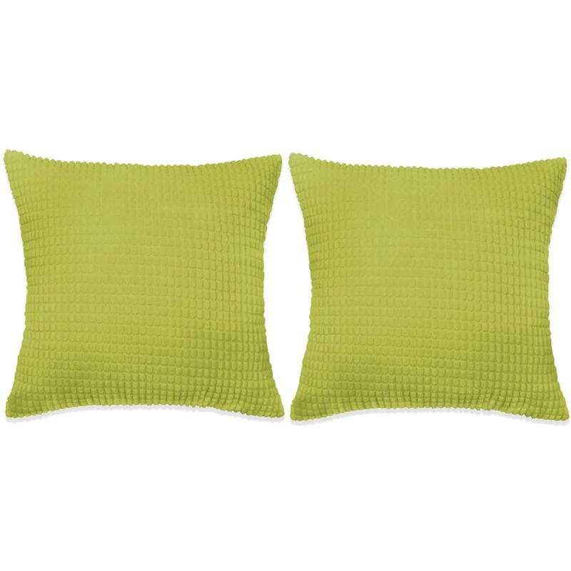 

vidaXL Cojines de terciopelo 45x45 cm verde 2 unidades - Verde