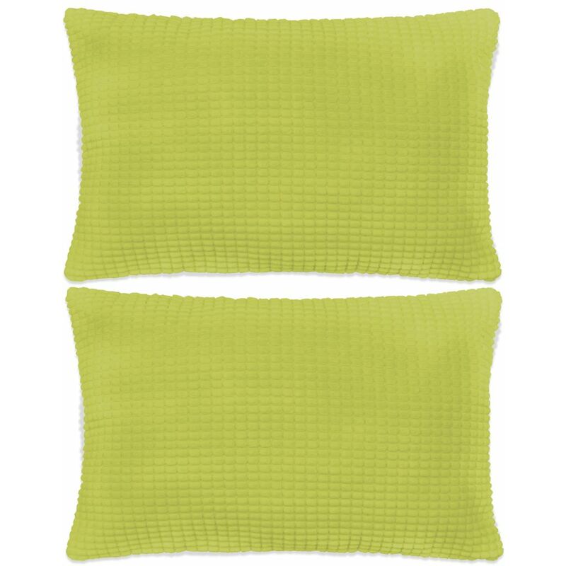 

Cojines de terciopelo 40x60 cm verde 2 unidades