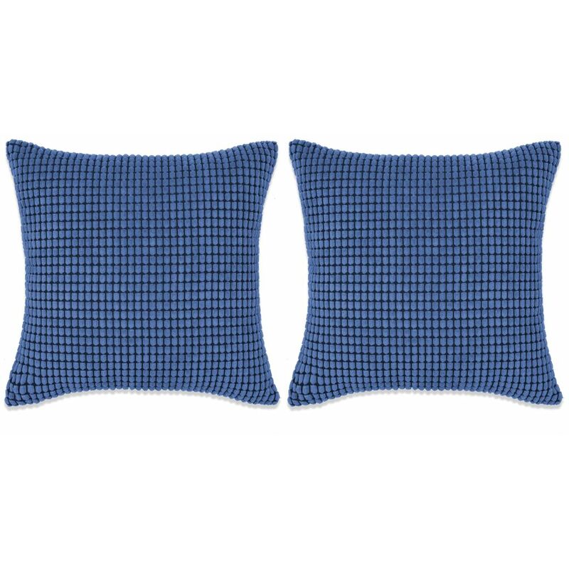 

Cojines de terciopelo 45x45 cm azul 2 unidades