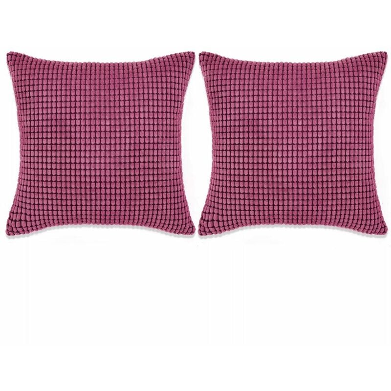 

Cojines de terciopelo 45x45 cm rosa 2 unidades