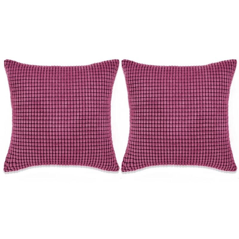

Cojines de terciopelo 45x45 cm rosa 2 unidades - Rosa