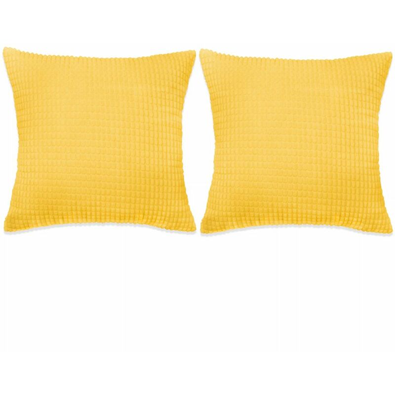 

Cojines de terciopelo 60x60 cm amarillo 2 unidades