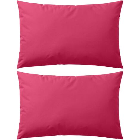 Cojines exteriores 2 pcs 60x40 cm rosa