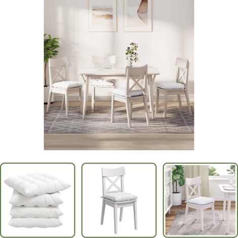 Cojines modernos -  Cojines para asiento 4 pcs 40 x 40 x 6 cm tela