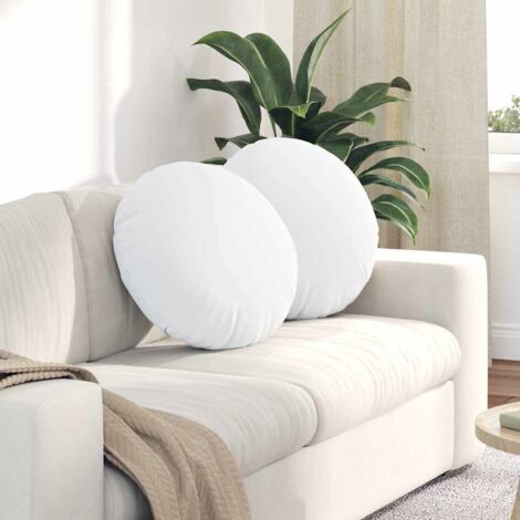 Cojines para asiento 2 pcs Ø50 x 19 cm tela