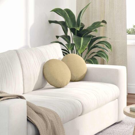 Cojines para asiento 2 pcs Verde grisáceo Ø30 x 13 cm