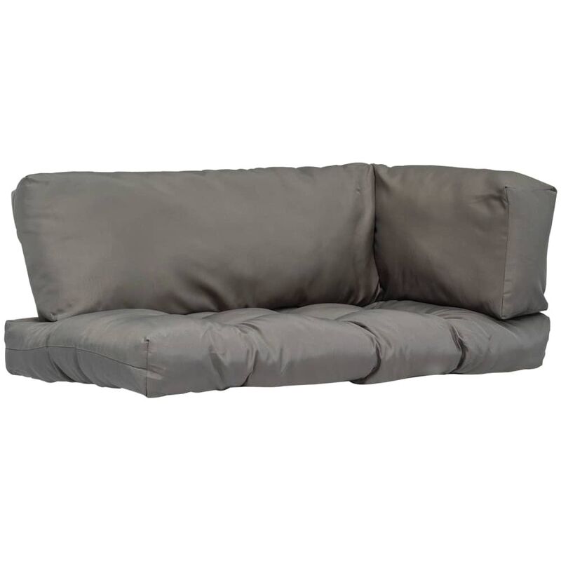 

Cojines para asiento de palés 3 unidades poliéster gris
