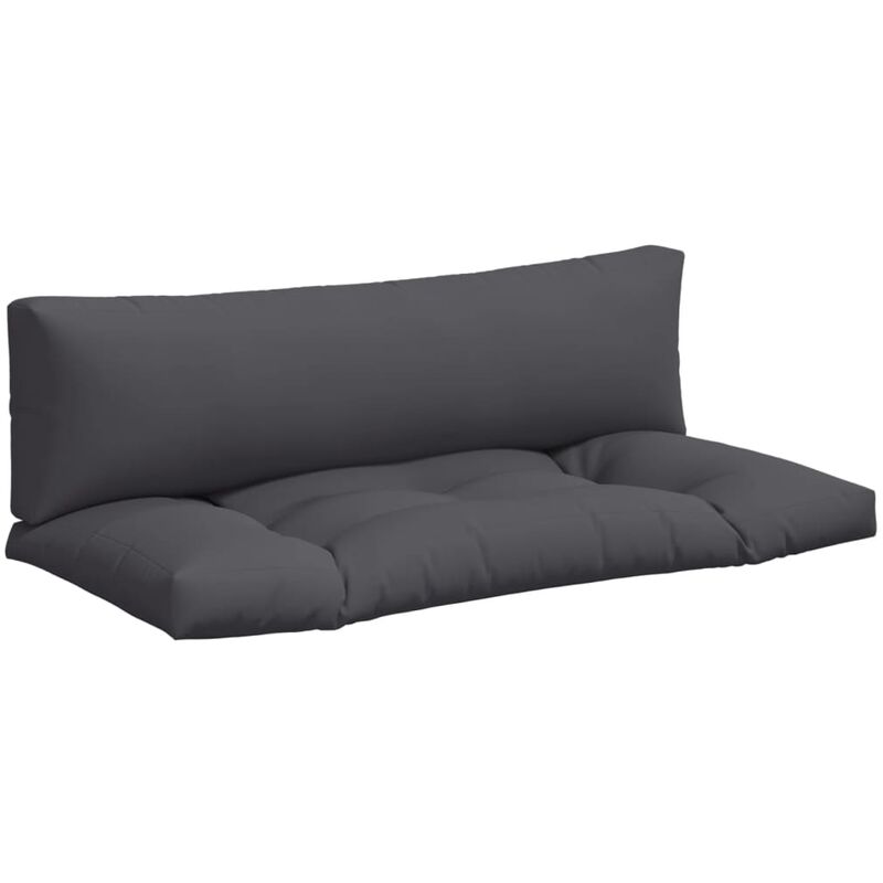 

Cojines para asiento de palés 2 unidades poliéster gris - Gris