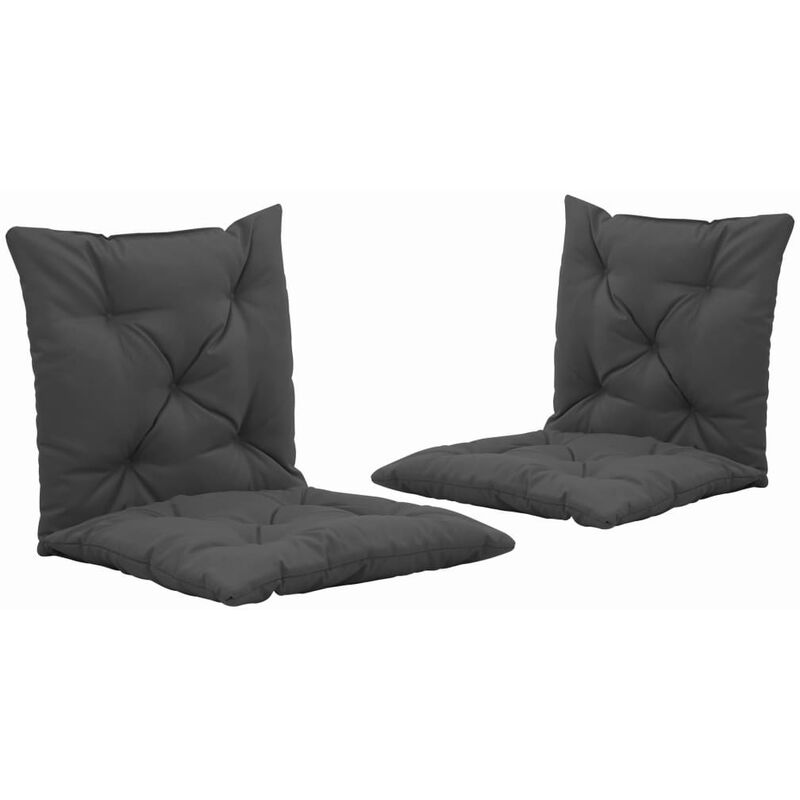 

vidaXL Cojines para balancín 2 unidades tela gris antracita 50 cm - Antracita