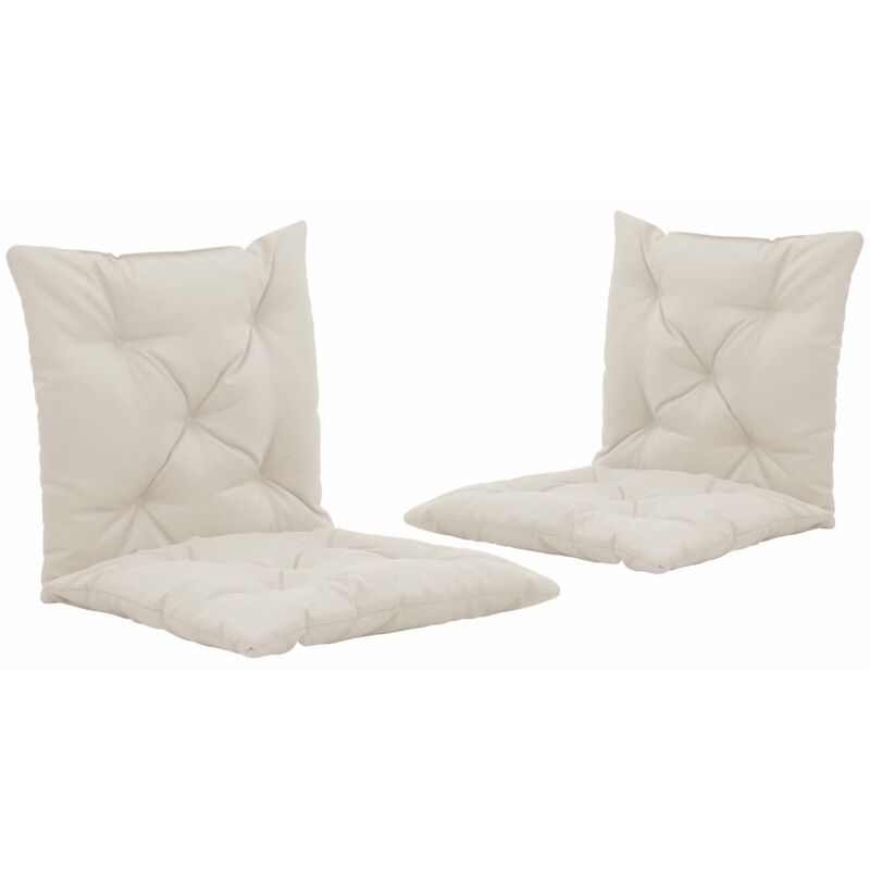 

Cojines para balancín 2 unidades tela color crema 50 cm - Crema