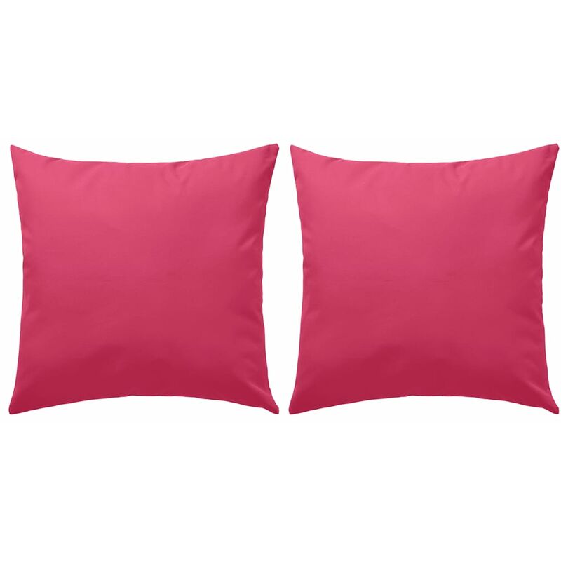 

Cojines para exteriores 2 unidades 45x45 cm rosa - Rosa