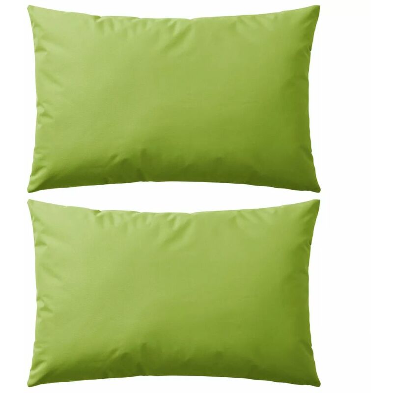 

Cojines para exteriores 2 unidades 60x40 cm verde manzana