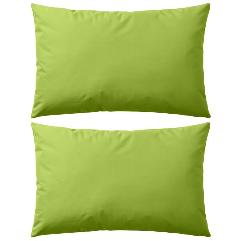

Cojines para exteriores 2 unidades 60x40 cm verde manzana - Verde