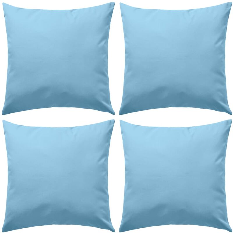 

Cojines para exteriores 45x45 cm azul claro 4 unidades - Azul