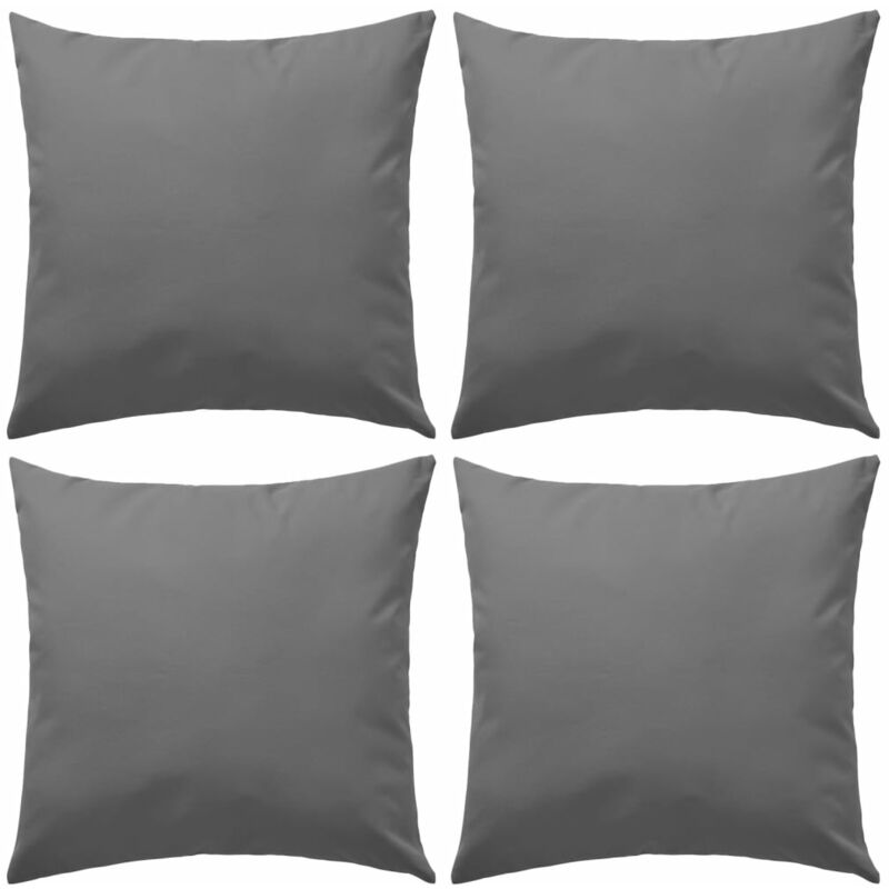 

Cojines para exteriores 45x45 cm gris 4 unidades - Gris