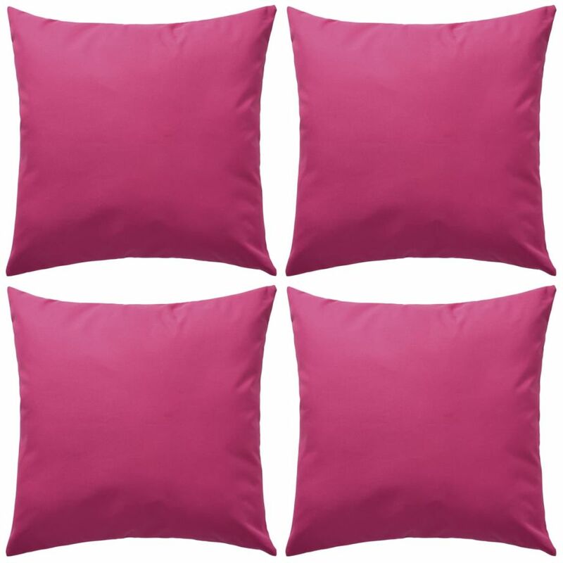 

Cojines para exteriores 45x45 cm rosa 4 unidades