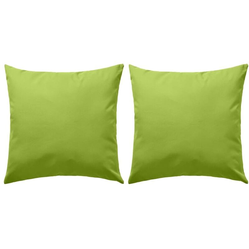 

Cojines para exteriores 45x45 cm verde manzana 2 unidades - Verde