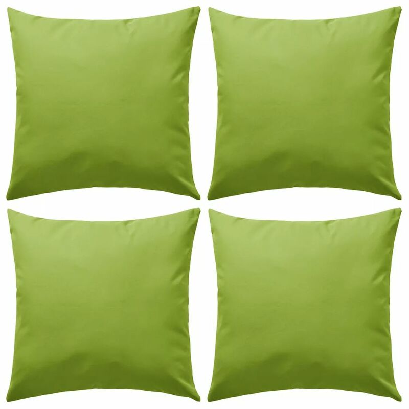 

Cojines para exteriores 45x45 cm verde manzana 4 unidades