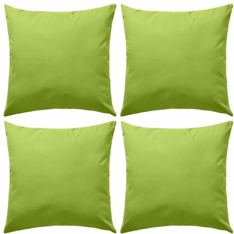 

Cojines para exteriores 45x45 cm verde manzana 4 unidades - Verde