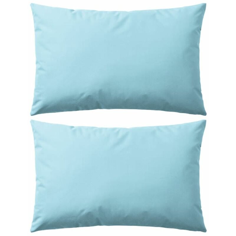 

Cojines para exteriores 60x40 cm azul claro 2 unidades