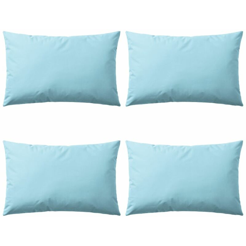 

Cojines para exteriores 60x40 cm azul claro 4 unidades
