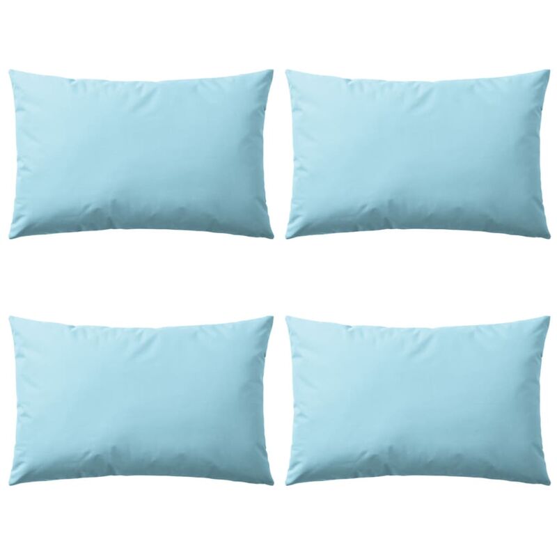 

Cojines para exteriores 60x40 cm azul claro 4 unidades