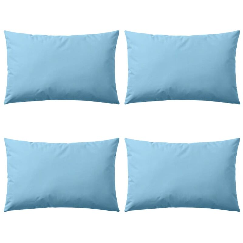 

Cojines para exteriores 60x40 cm azul claro 4 unidades - Azul