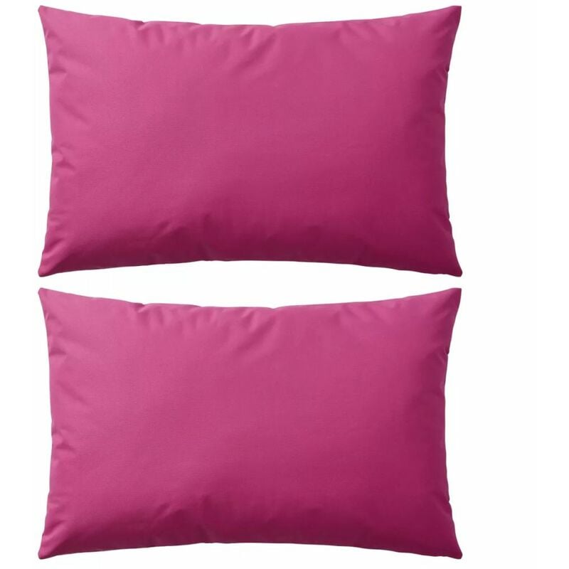 

Cojines para exteriores 60x40 cm rosa 2 unidades