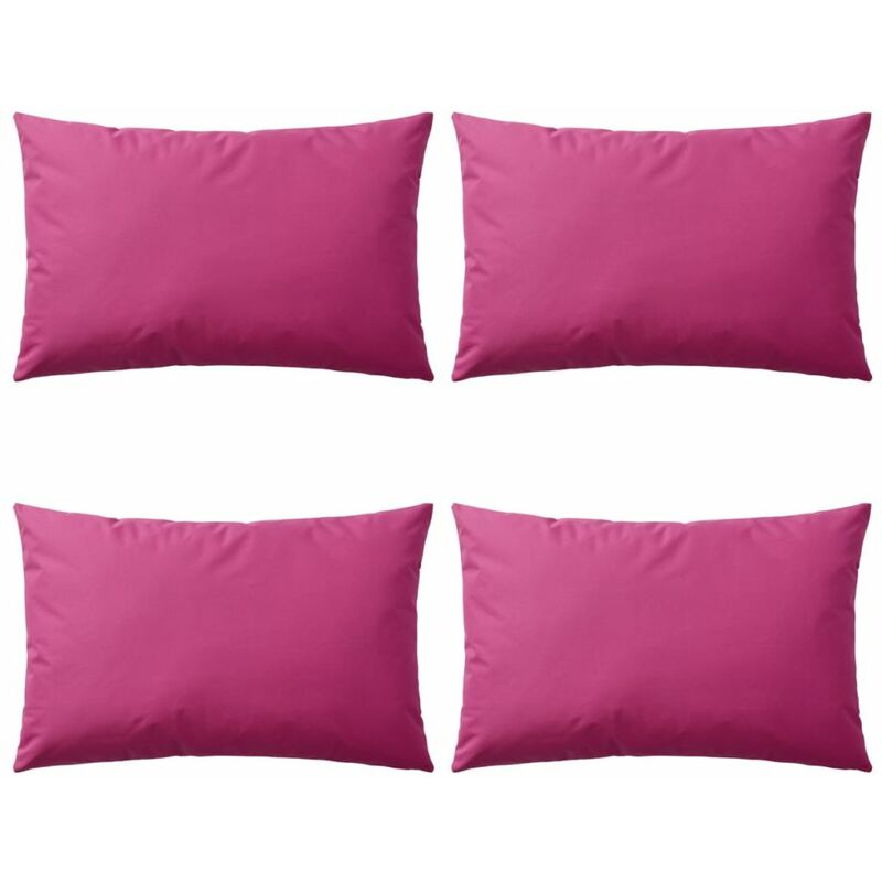 

Cojines para exteriores 60x40 cm rosa 4 unidades