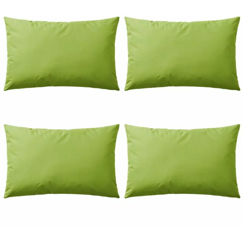 

Cojines para exteriores 60x40 cm verde manzana 4 unidades