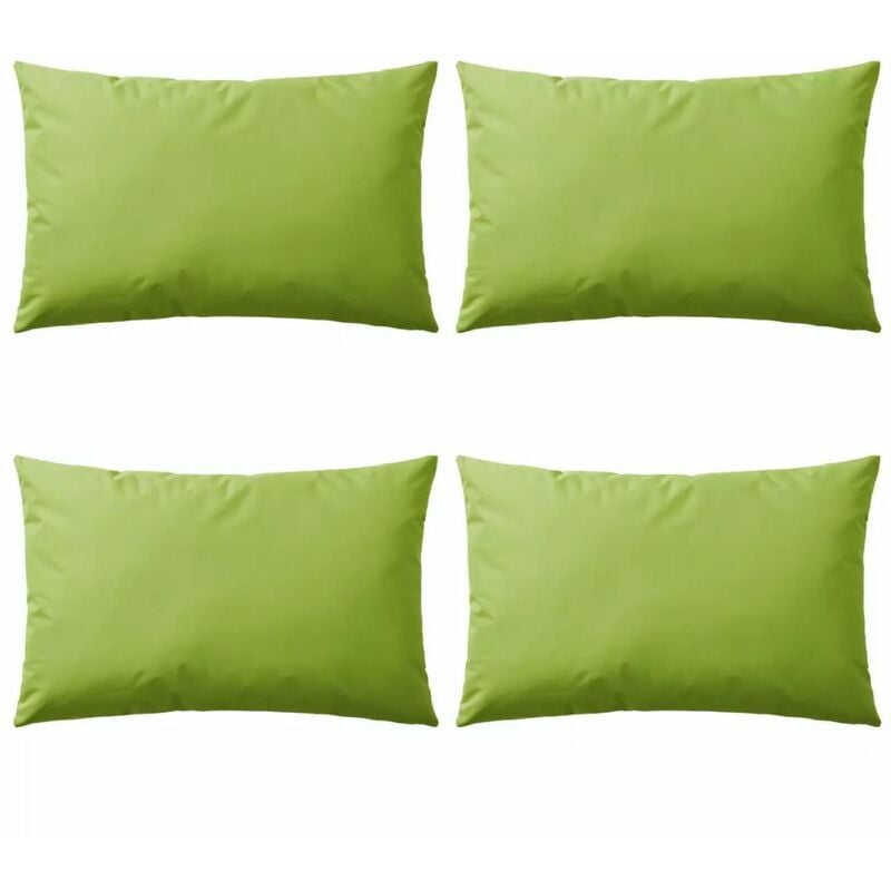 

Cojines para exteriores 60x40 cm verde manzana 4 unidades