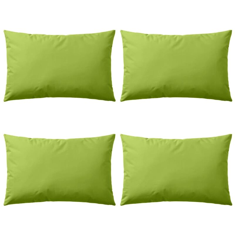 

Cojines para exteriores 60x40 cm verde manzana 4 unidades - Verde