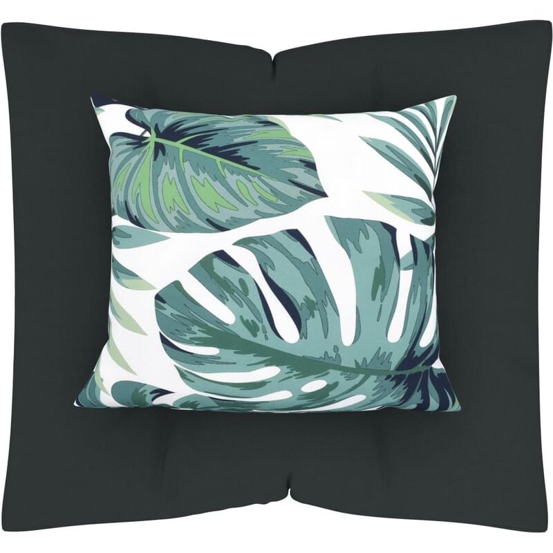 

Cojines para muebles de pales 2 piezas tela gris antracita