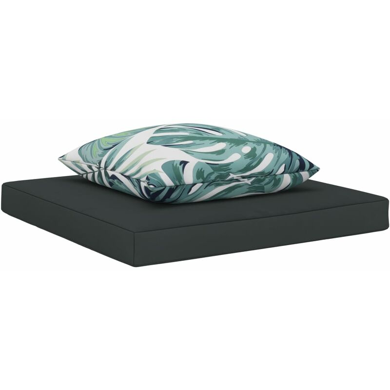 

Cojines para muebles de palés 2 piezas tela gris antracita