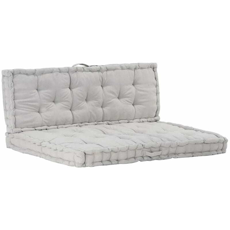 

Cojines para muebles de palets 2 unidades algodon gris