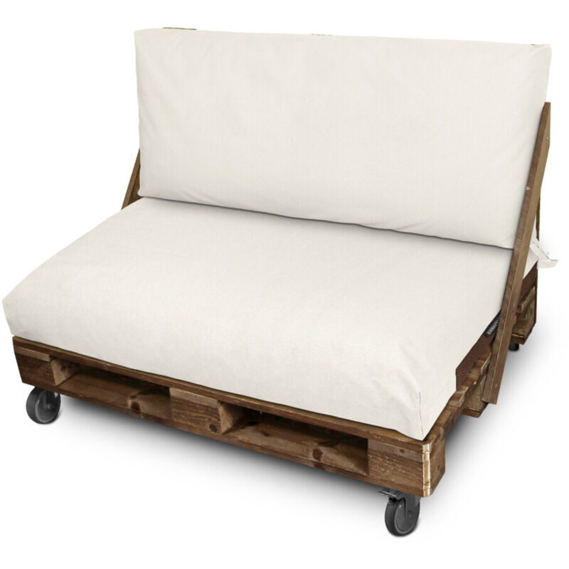 Happers - Coussin palette d'extérieur Siège 120x80x20 Écru Naylim Mate